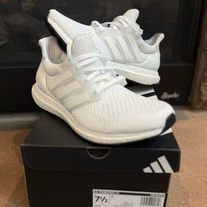 Adidas UltraBoost 1.0 White Sneakers, Size 7.5
